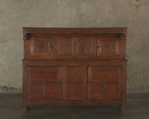 ENGLISH OAK CABINET DATED 1679